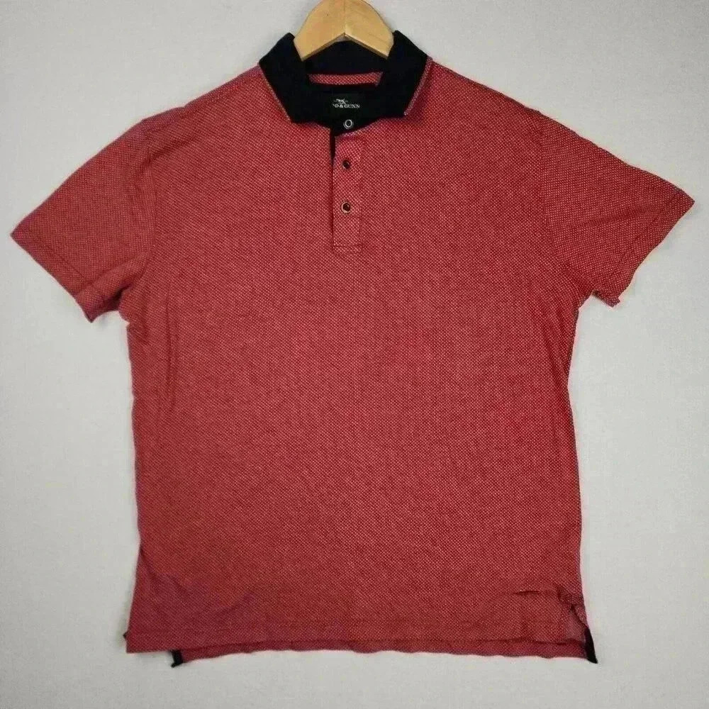 Rodd & Gunn Mens‎ Polo Shirt Short Sleeve XL Garnet Sport Fit Golf Casual READ